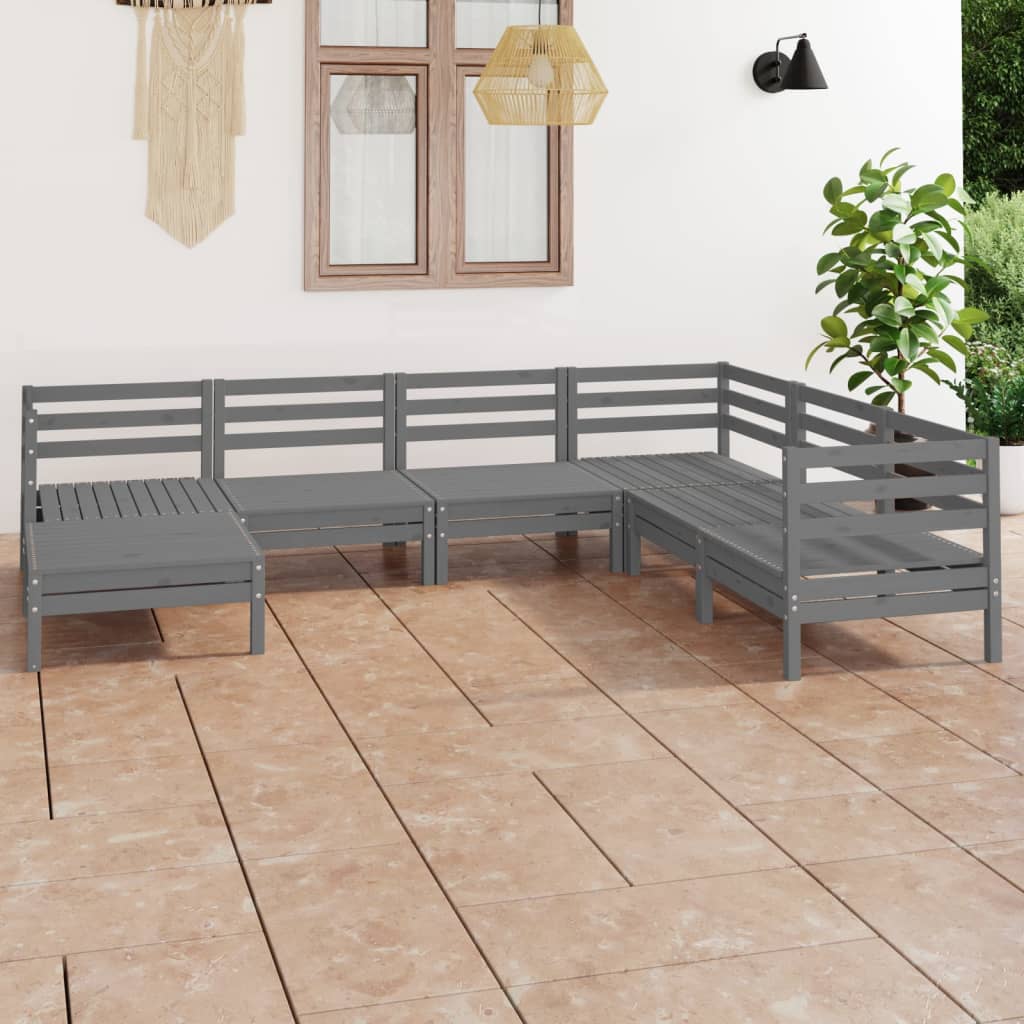 8720286687314_m_en_hd_1 vidaXL 7 Piece Garden Lounge Set Solid Pinewood Grey - Image 1