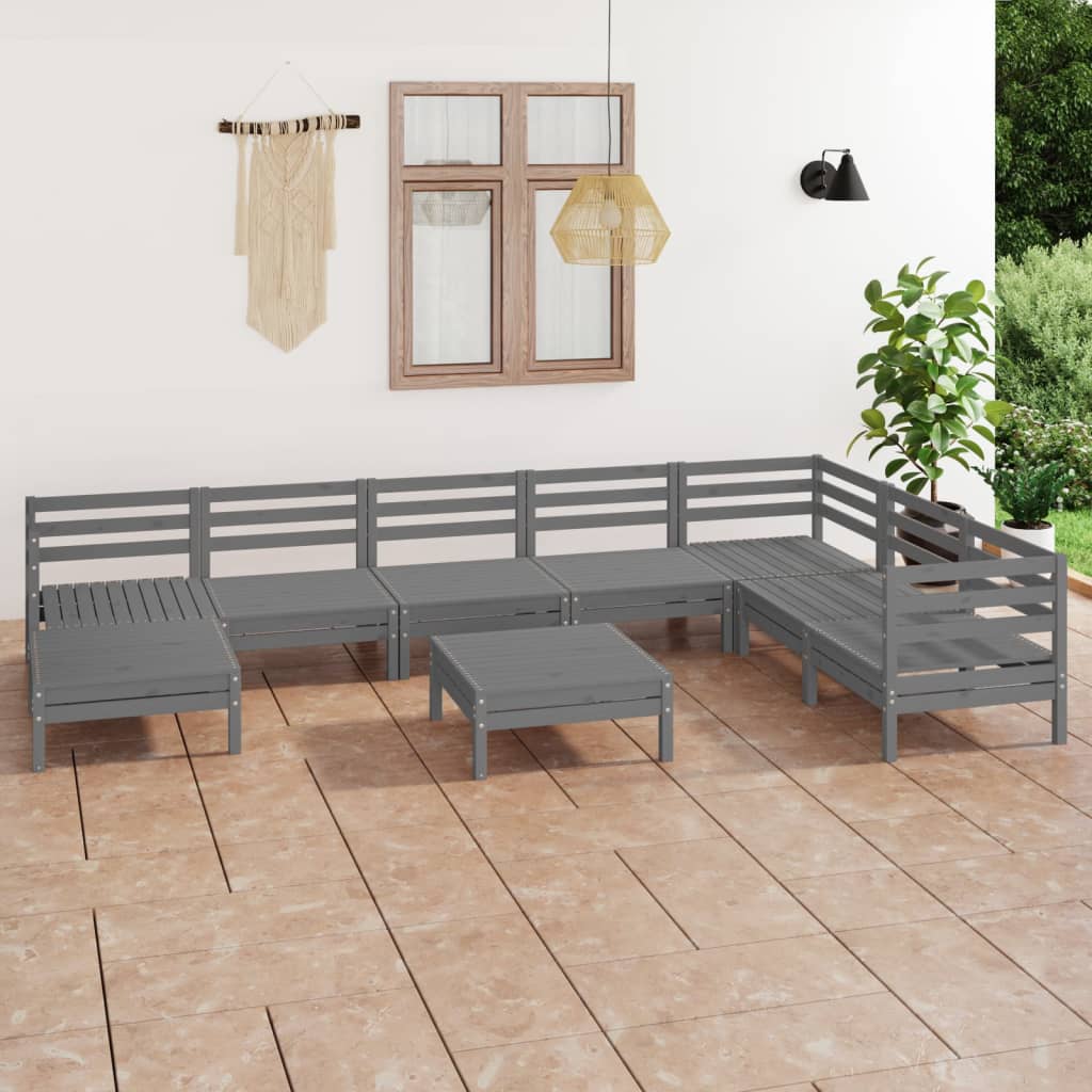 8720286687468_m_en_hd_1 vidaXL 9 Piece Garden Lounge Set Solid Pinewood Grey - Image 1