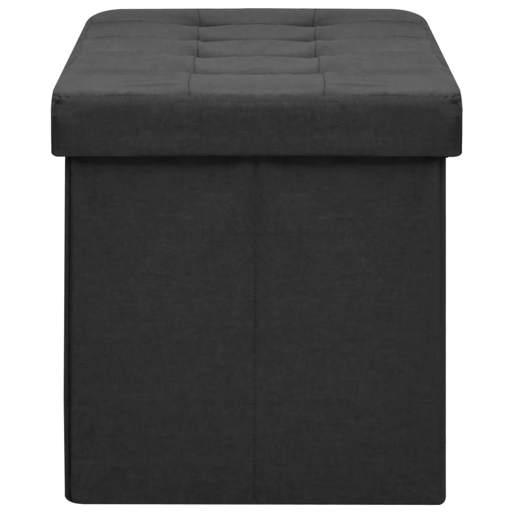 8720286697207_g_en_hd_2 vidaXL Folding Storage Bench Black Faux Linen - Image 4