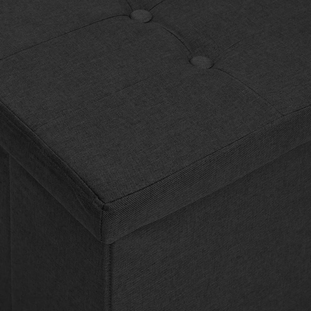 8720286697207_g_en_hd_4 vidaXL Folding Storage Bench Black Faux Linen - Image 6