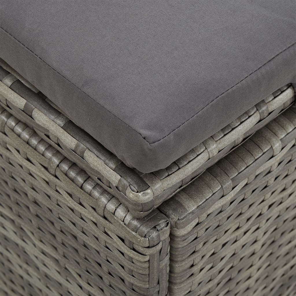 8720286699324_g_en_hd_7 vidaXL Convertible Sun Bed with Cushions Poly Rattan Dark Grey - Image 9