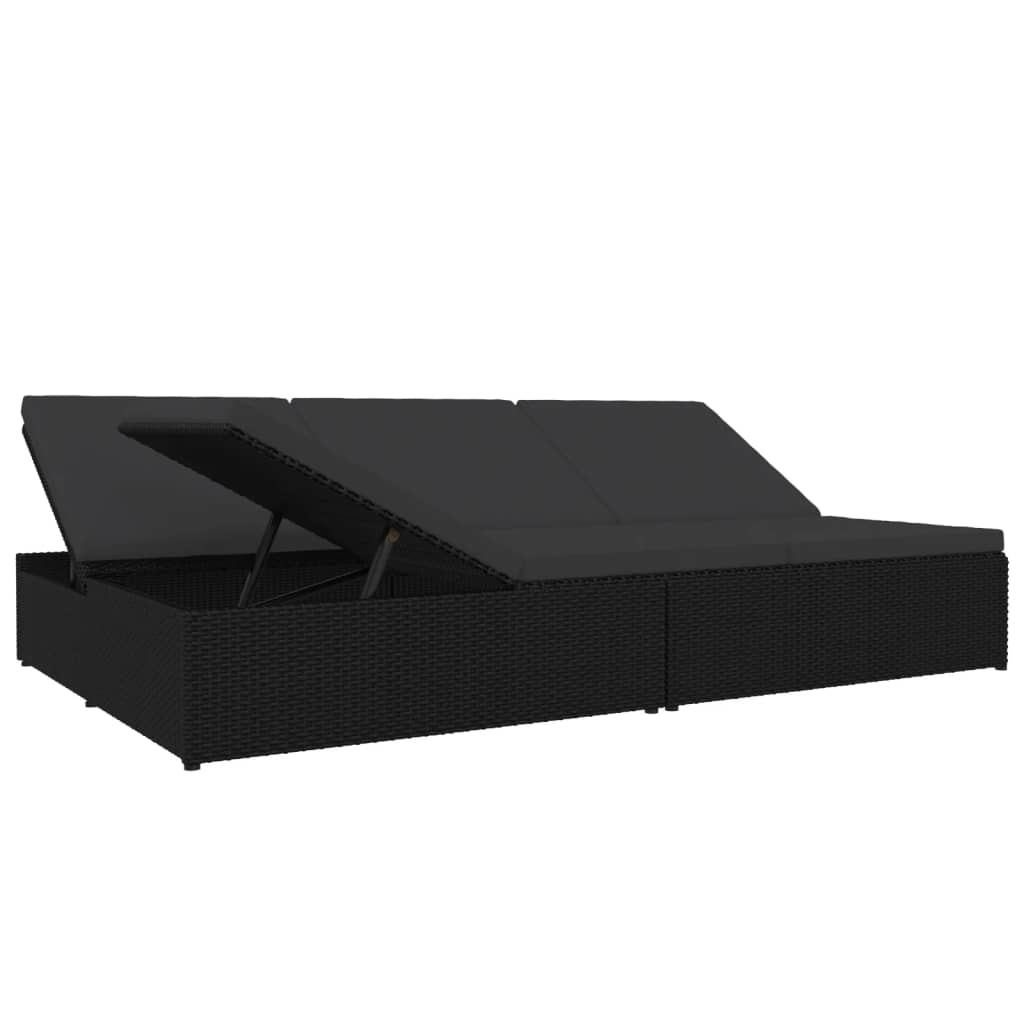 8720286699331_g_en_hd_2 vidaXL Convertible Sun Bed with Cushions Poly Rattan Black - Image 4