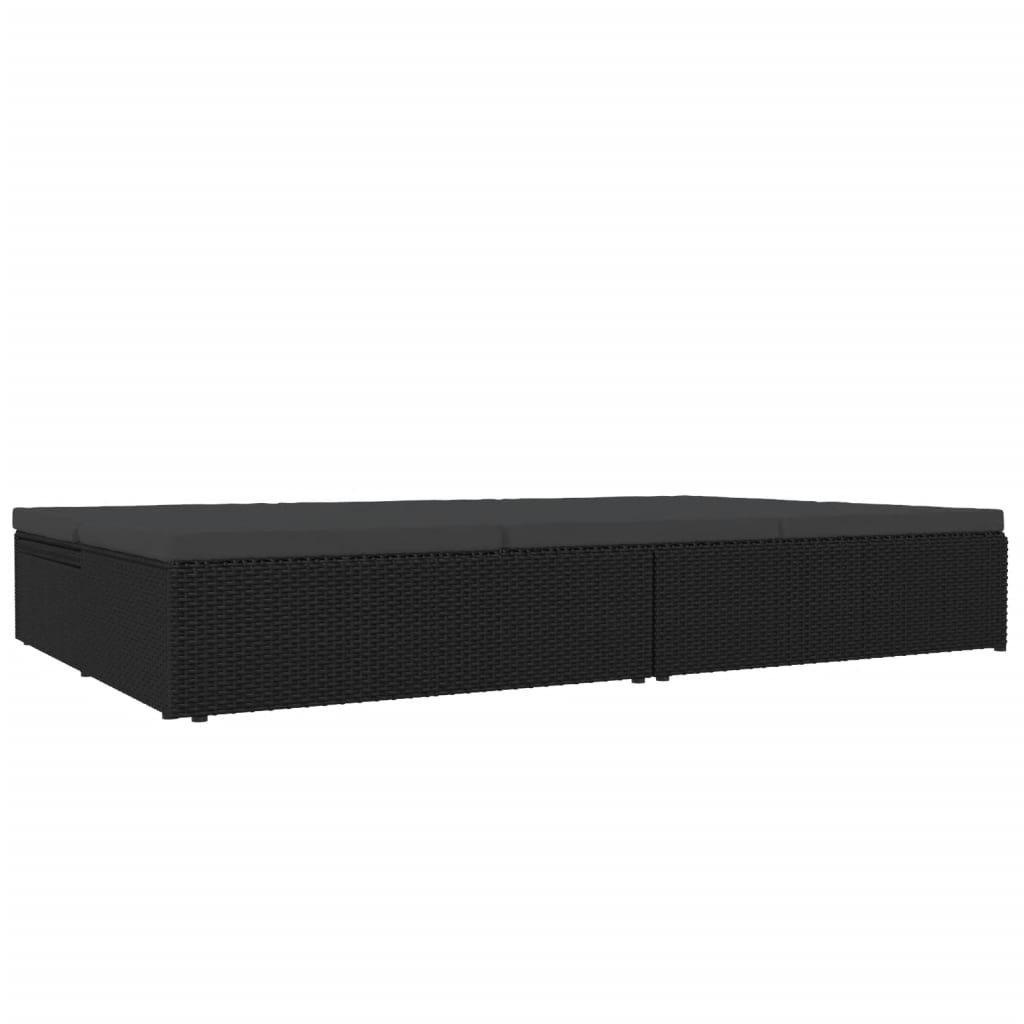 8720286699331_g_en_hd_4 vidaXL Convertible Sun Bed with Cushions Poly Rattan Black - Image 6