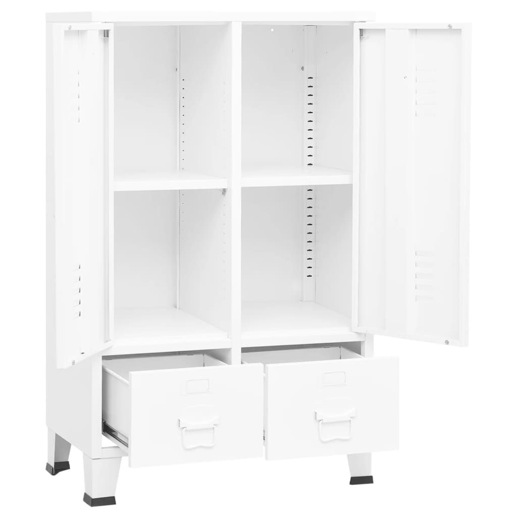 8720286699461_g_en_hd_4 vidaXL Industrial Wardrobe White 67x35x107 cm Steel - Image 7