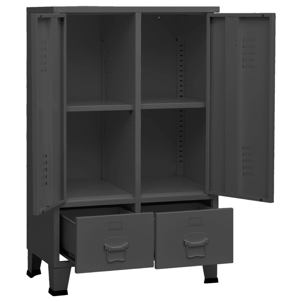 8720286699478_g_en_hd_4 vidaXL Industrial Wardrobe Anthracite 67x35x107 cm Steel - Image 7