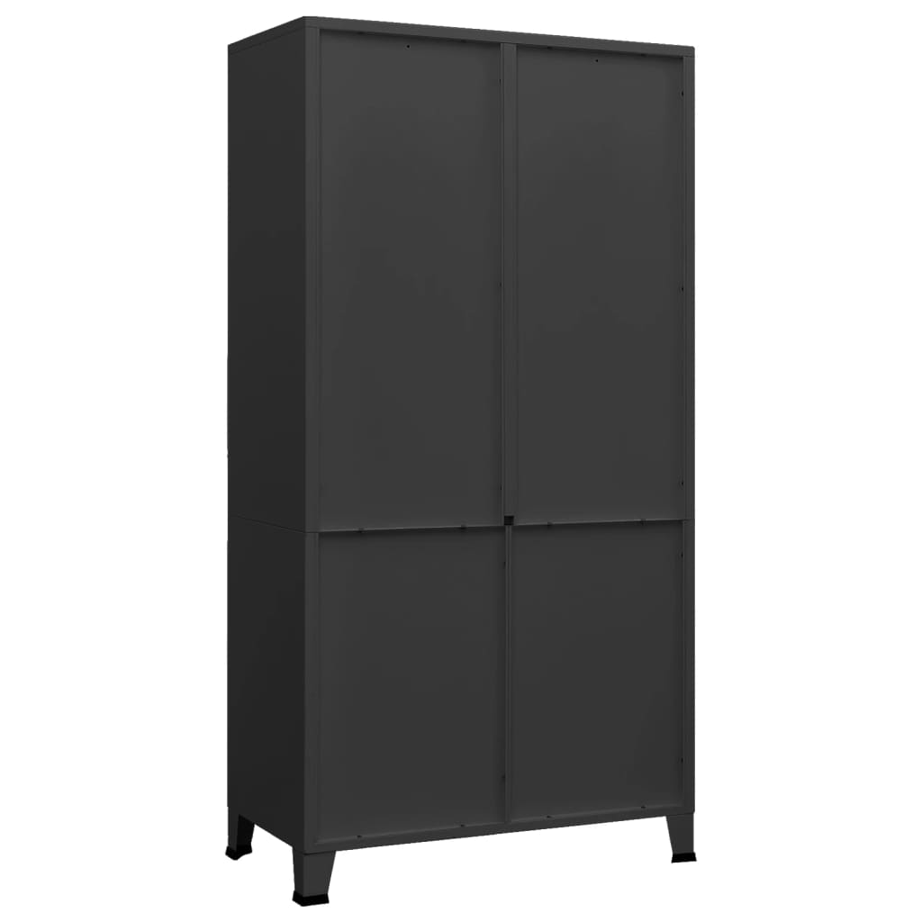 8720286699485_g_en_hd_2 vidaXL Industrial Wardrobe Black 90x50x180 cm Metal - Image 5