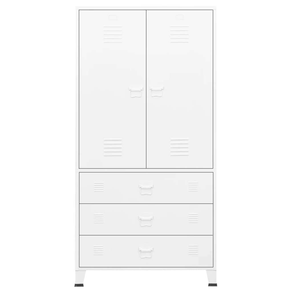 8720286699492_g_en_hd_1 vidaXL Industrial Wardrobe White 90x50x180 cm Metal - Image 4