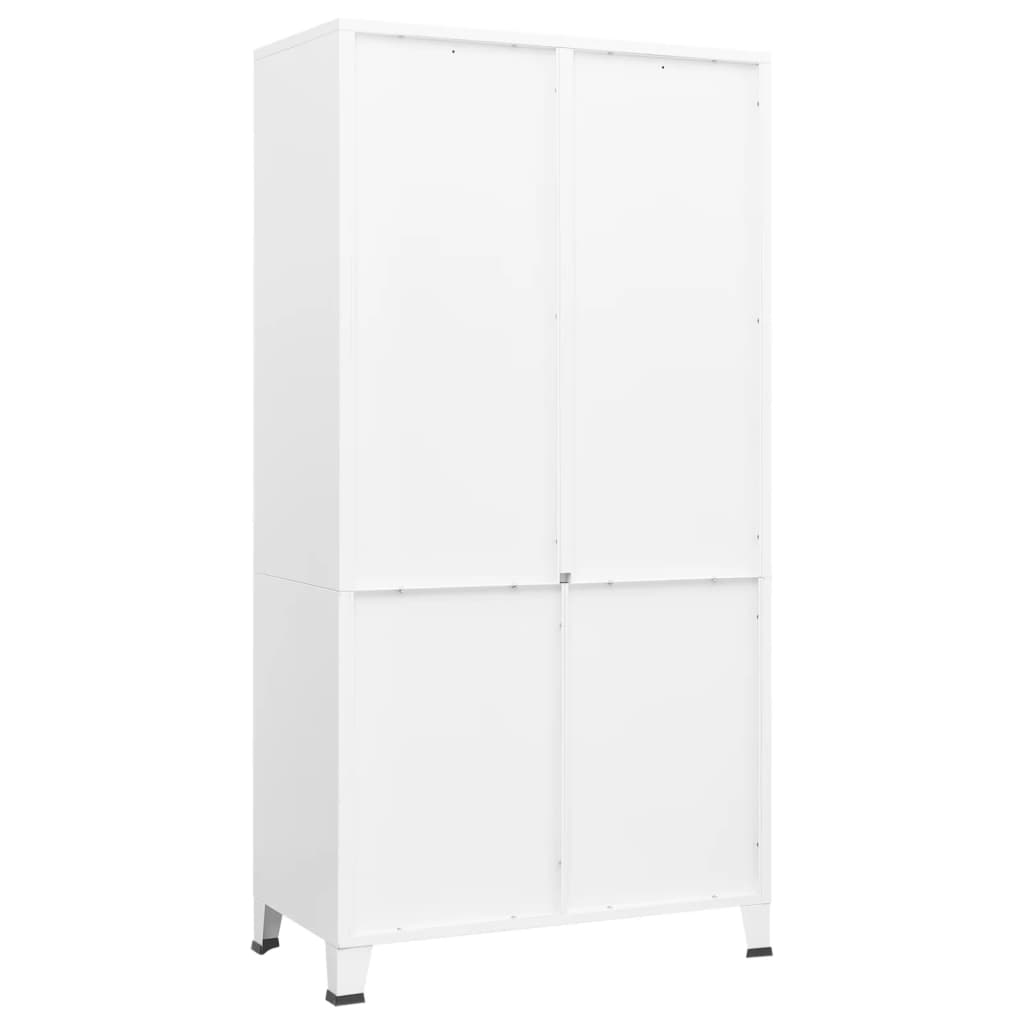 8720286699492_g_en_hd_2 vidaXL Industrial Wardrobe White 90x50x180 cm Metal - Image 5