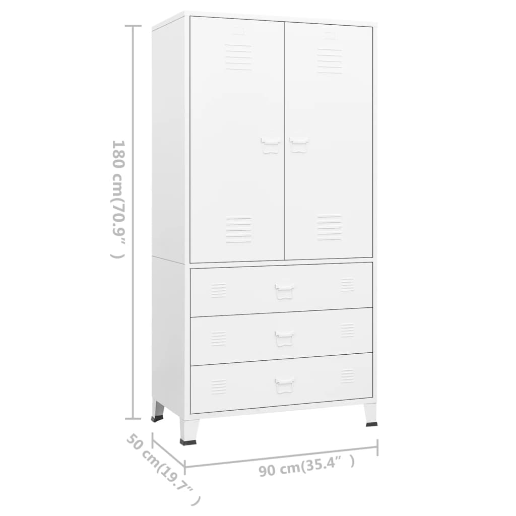 8720286699492_g_en_hd_8 vidaXL Industrial Wardrobe White 90x50x180 cm Metal - Image 11