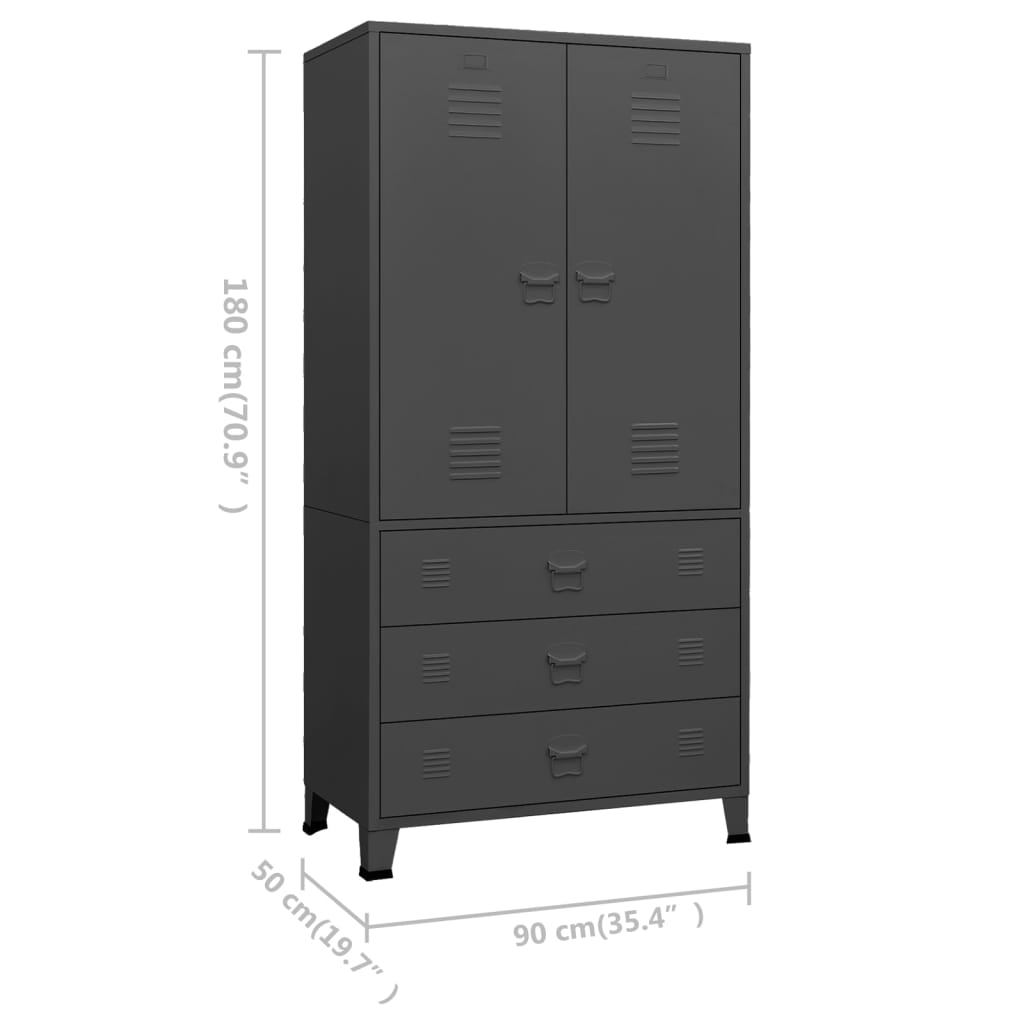 8720286699508_g_en_hd_8 vidaXL Industrial Wardrobe Anthracite 90x50x180 cm Metal - Image 11