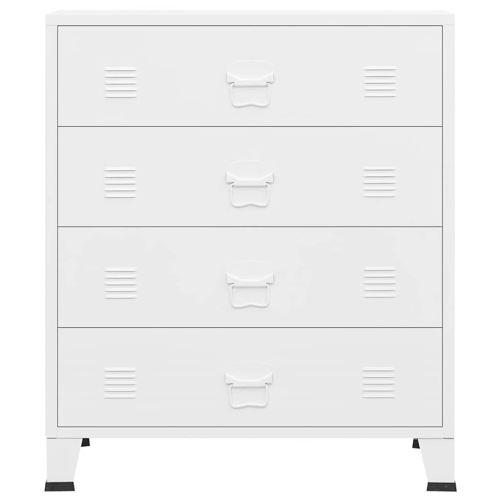 8720286699515_g_en_hd_2 vidaXL Industrial Drawer Cabinet White 78x40x93 cm Metal - Image 5