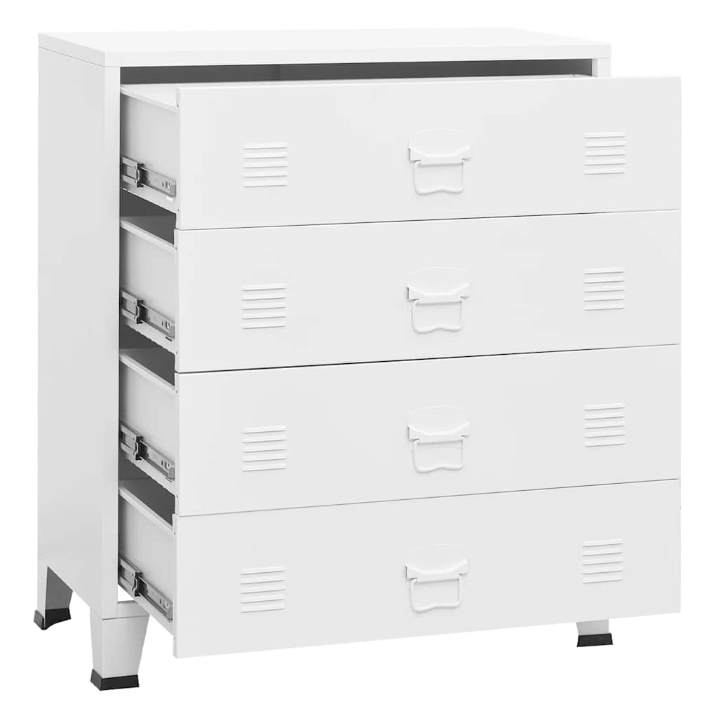 8720286699515_g_en_hd_5 vidaXL Industrial Drawer Cabinet White 78x40x93 cm Metal - Image 8