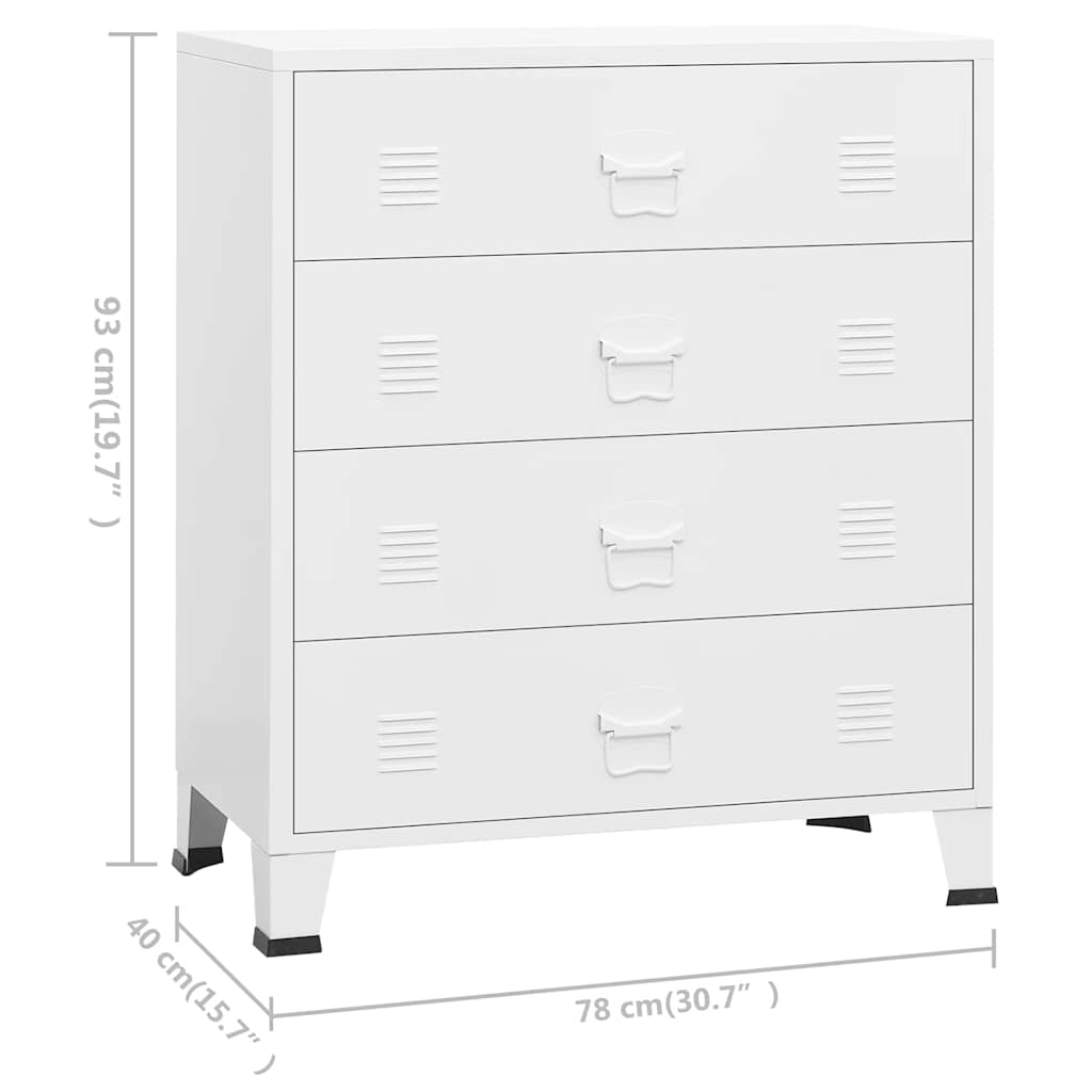 8720286699515_g_en_hd_9 vidaXL Industrial Drawer Cabinet White 78x40x93 cm Metal - Image 12