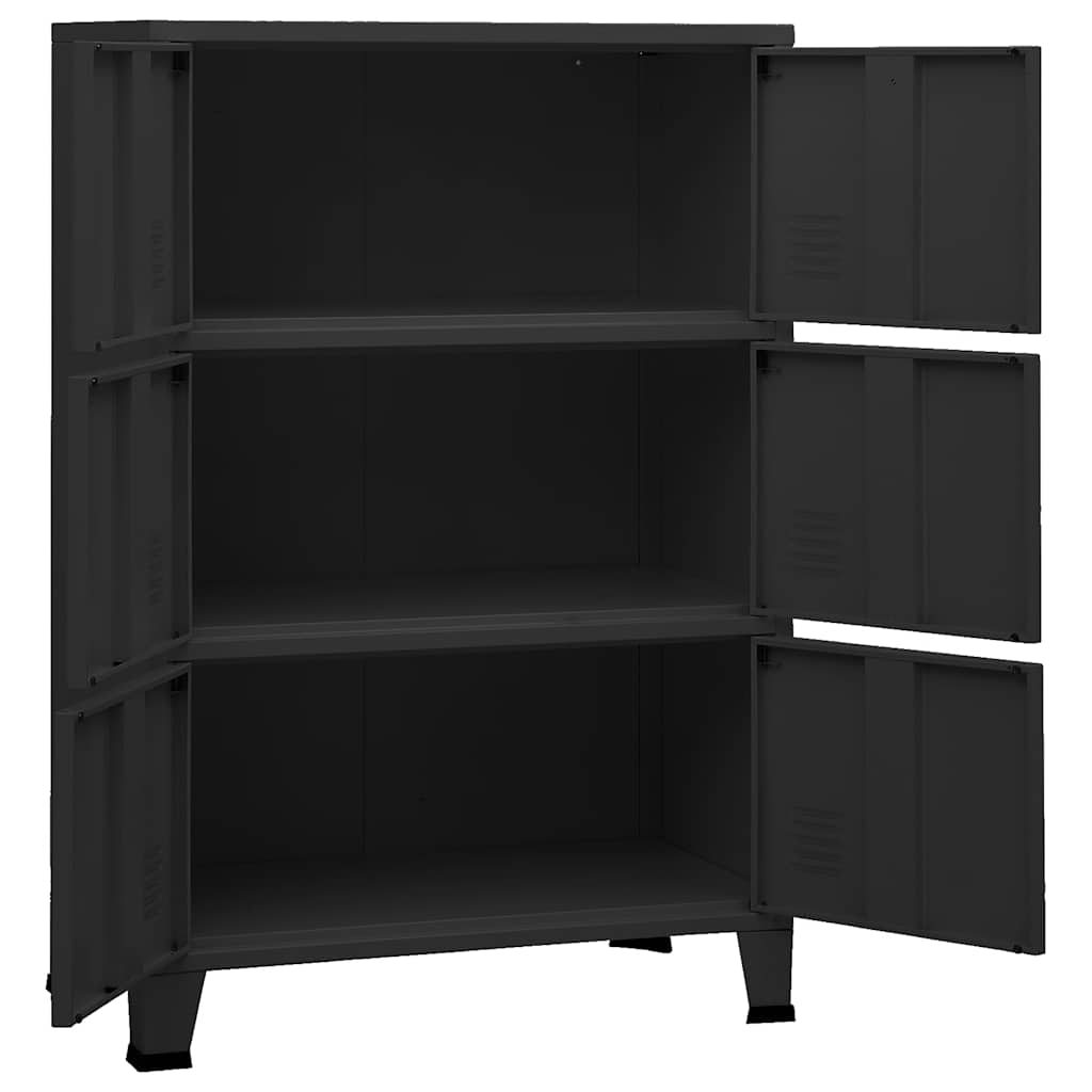 8720286699638_g_en_hd_5 vidaXL Industrial Storage Chest Black 75x40x115 cm Metal - Image 8