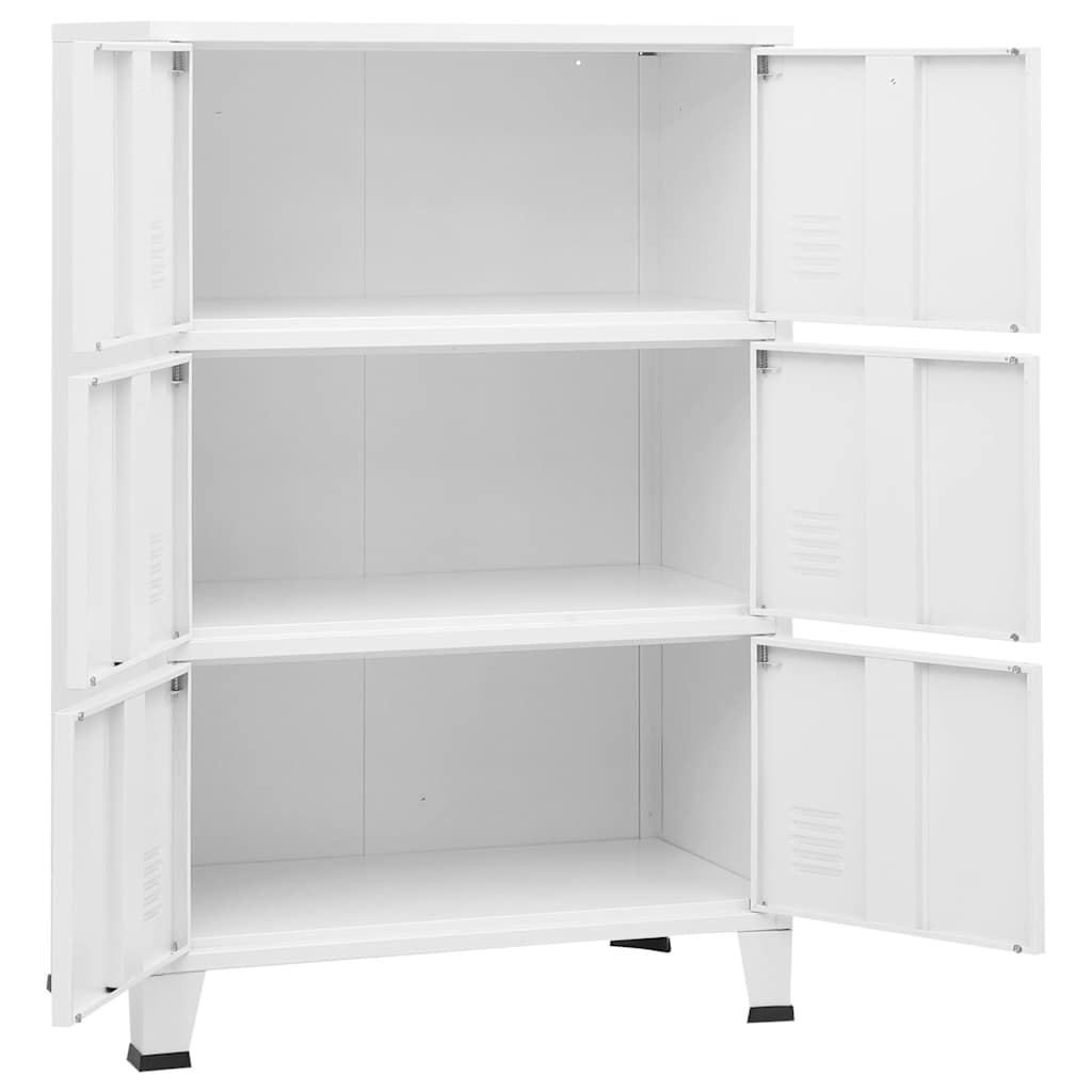 8720286699645_g_en_hd_5 vidaXL Industrial Storage Chest White 75x40x115 cm Metal - Image 8
