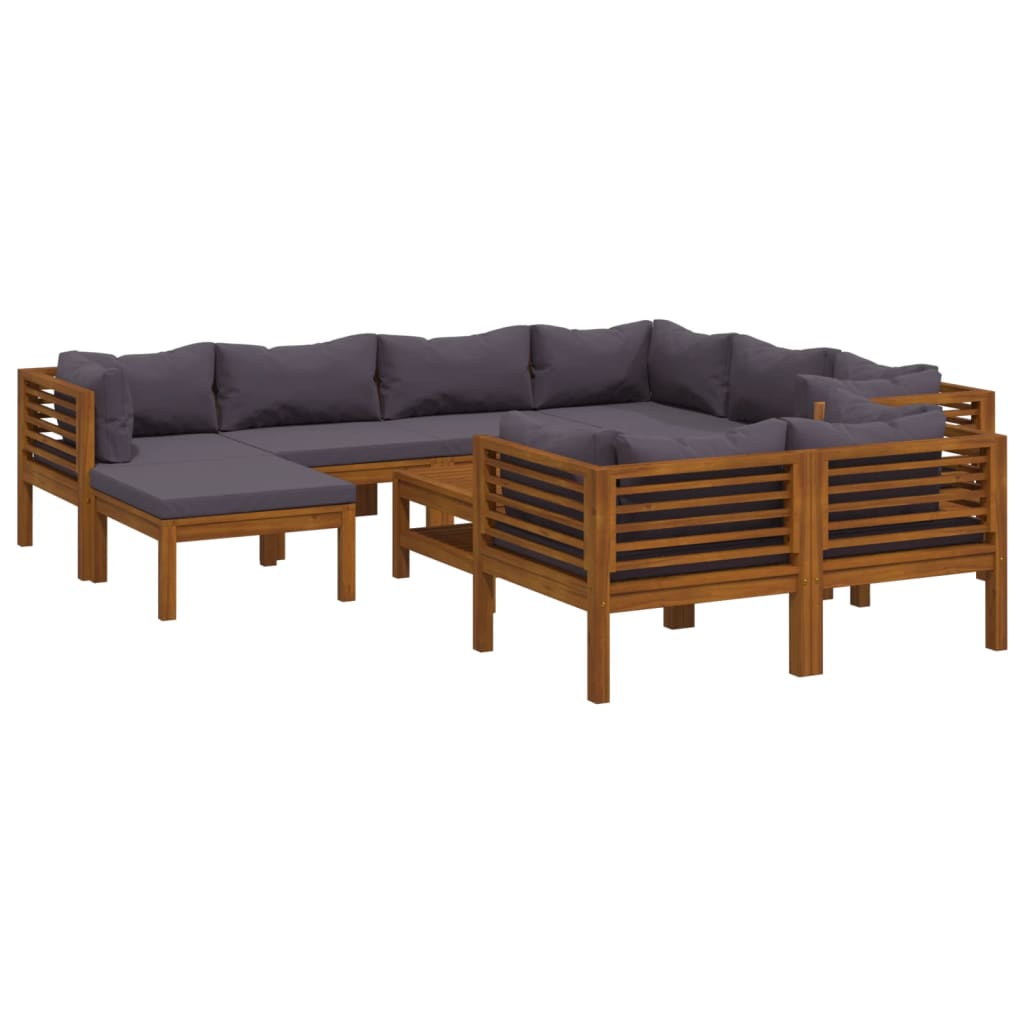 8720286700037_a_en_hd_1 vidaXL 10 Piece Garden Lounge Set with Cushion Solid Acacia Wood - Image 2