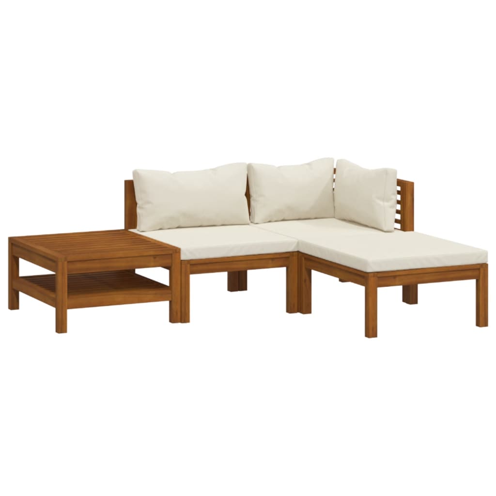 8720286700198_a_en_hd_1 vidaXL 4 Piece Garden Lounge Set with Cream Cushion Solid Acacia Wood - Image 2