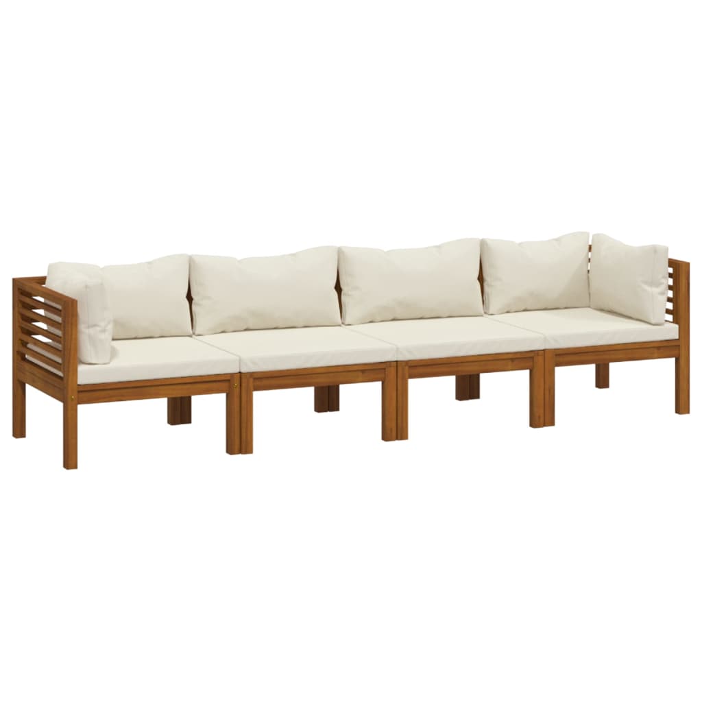 8720286700273_a_en_hd_1 vidaXL 4-Seater Garden Sofa with Cream Cushion Solid Acacia Wood - Image 2