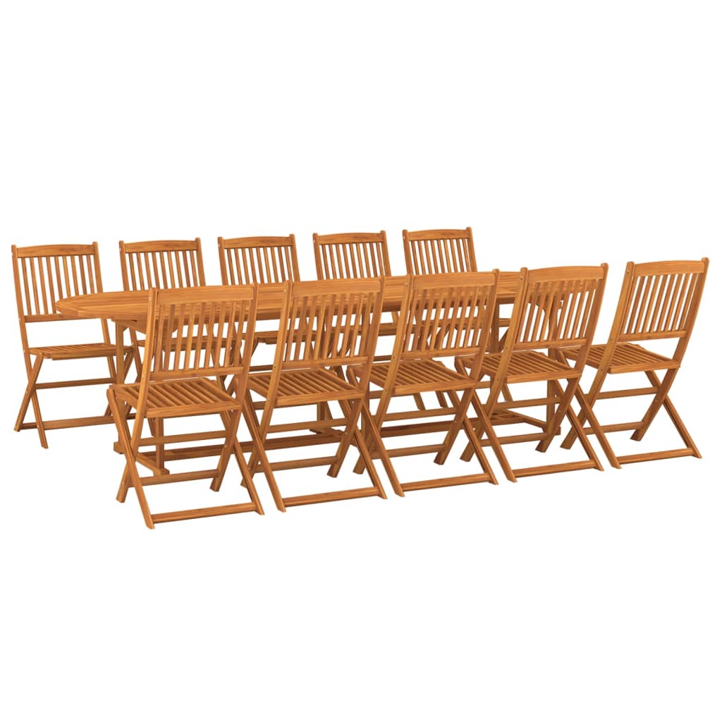 8720286701546_a_en_hd_1 vidaXL 11 Piece Garden Dining Set 280x90x75 cm Solid Wood Acacia - Image 2