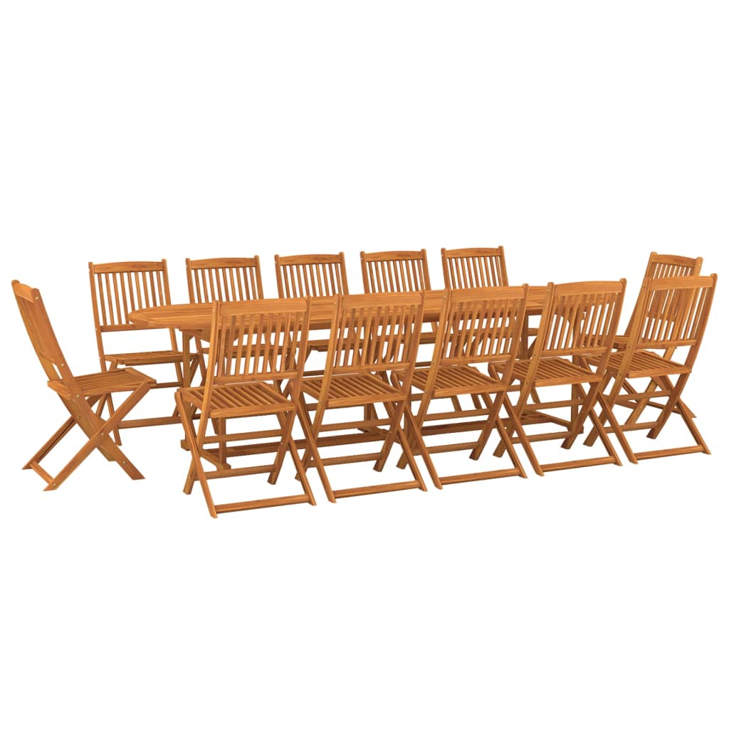 8720286701553_a_en_hd_1 vidaXL 13 Piece Garden Dining Set 280x90x75 cm Solid Wood Acacia - Image 2