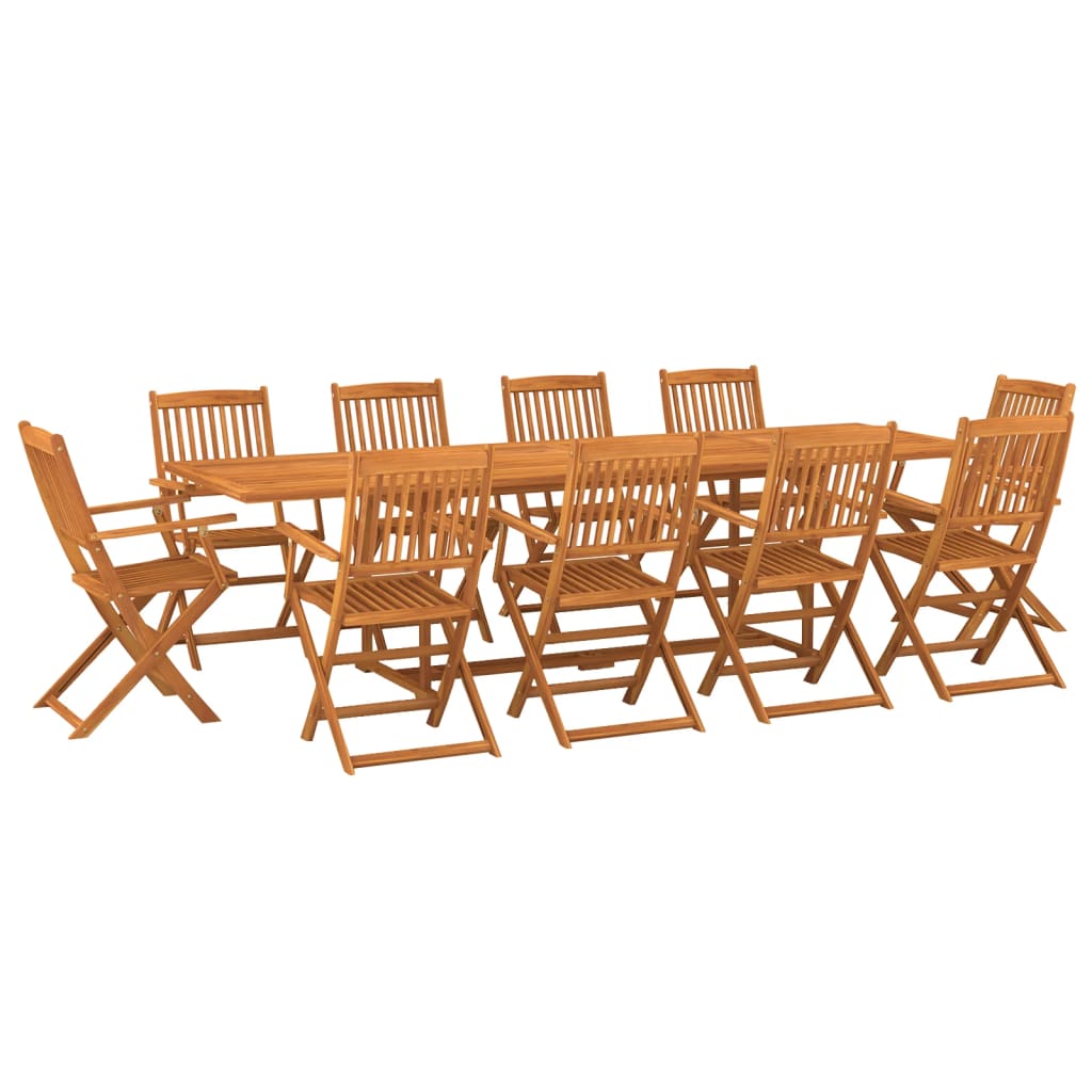 8720286701645_a_en_hd_1 vidaXL 11 Piece Garden Dining Set 280x90x75 cm Solid Wood Acacia - Image 2