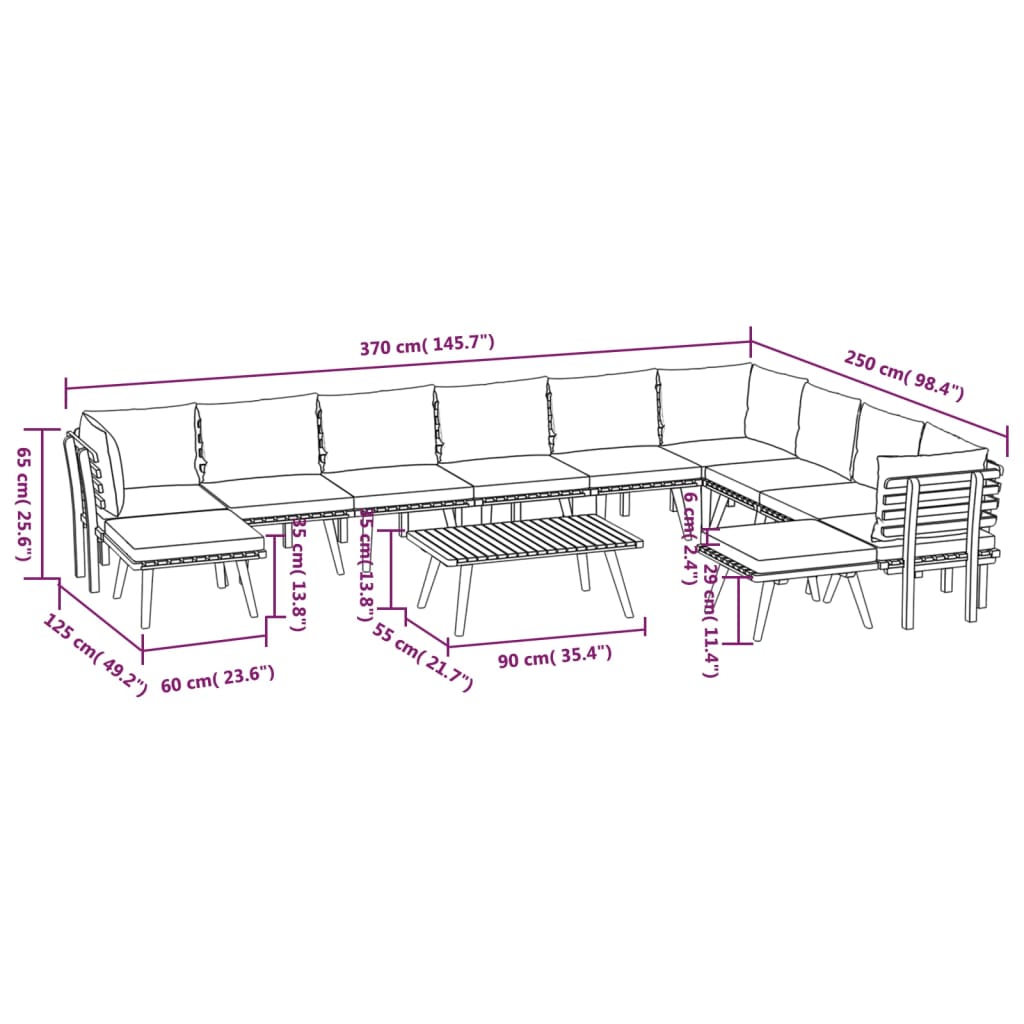 8720286701942_g_en_hd_10 vidaXL 12 Piece Garden Lounge Set with Cushions Solid Wood Acacia - Image 12