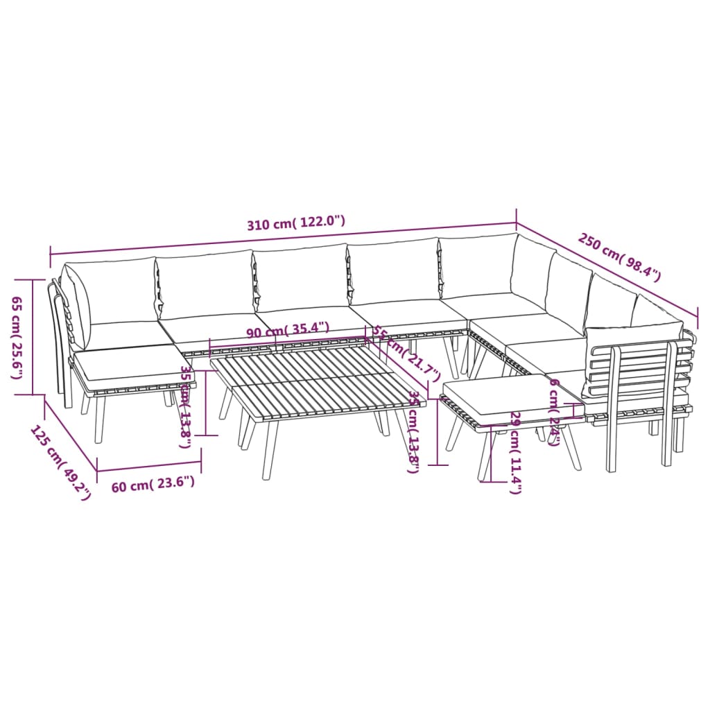 8720286701959_g_en_hd_10 vidaXL 12 Piece Garden Lounge Set with Cushions Solid Wood Acacia - Image 12