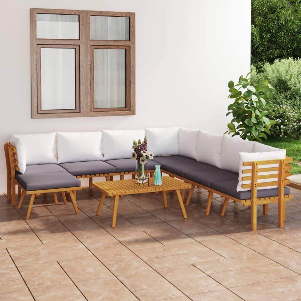 8720286701966_m_en_hd_1 vidaXL 9 Piece Garden Lounge Set with Cushions Solid Wood Acacia - Image 1