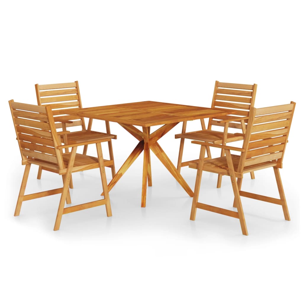 8720286703113_a_en_hd_1 vidaXL 5 Piece Garden Dining Set Solid Wood Acacia - Image 2