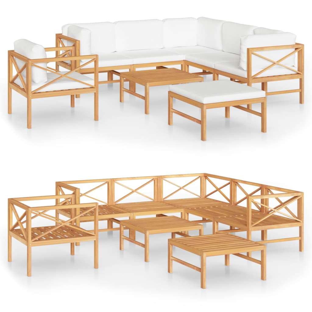 8720286703946_a_en_hd_1 vidaXL 8 Piece Garden Lounge Set with Cream Cushions Solid Teak Wood - Image 2