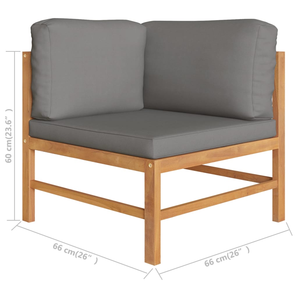 8720286703991_g_en_hd_5 vidaXL 10 Piece Garden Lounge Set with Grey Cushions Solid Teak Wood - Image 7