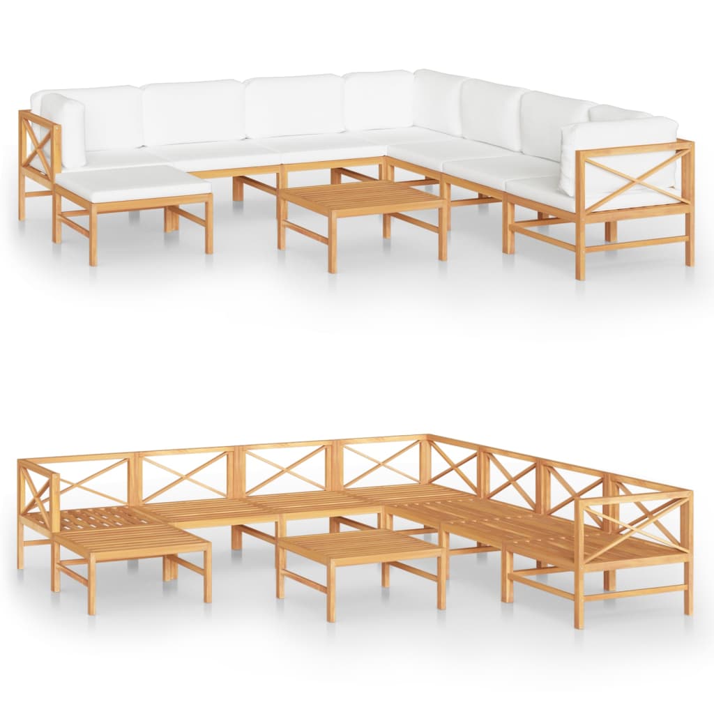 8720286704066_a_en_hd_1 vidaXL 9 Piece Garden Lounge Set with Cream Cushions Solid Teak Wood - Image 2