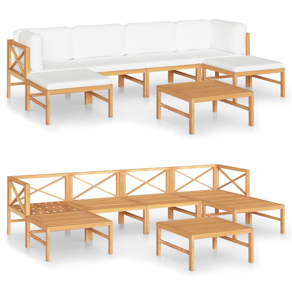 8720286704080_a_en_hd_1 vidaXL 7 Piece Garden Lounge Set with Cream Cushions Solid Teak Wood - Image 2