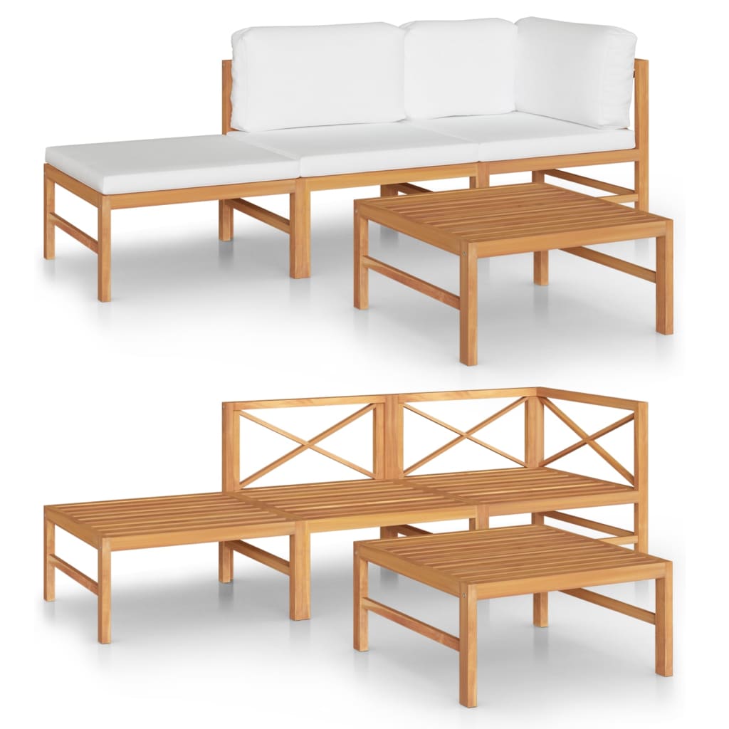 8720286704226_a_en_hd_1 vidaXL 4 Piece Garden Lounge Set with Cream Cushions Solid Teak Wood - Image 2