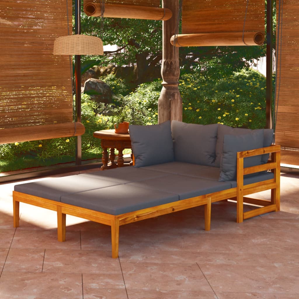 8720286704417_m_en_hd_1 vidaXL Sun Loungers with Dark Grey Cushions 2 pcs Acacia Wood - Image 1