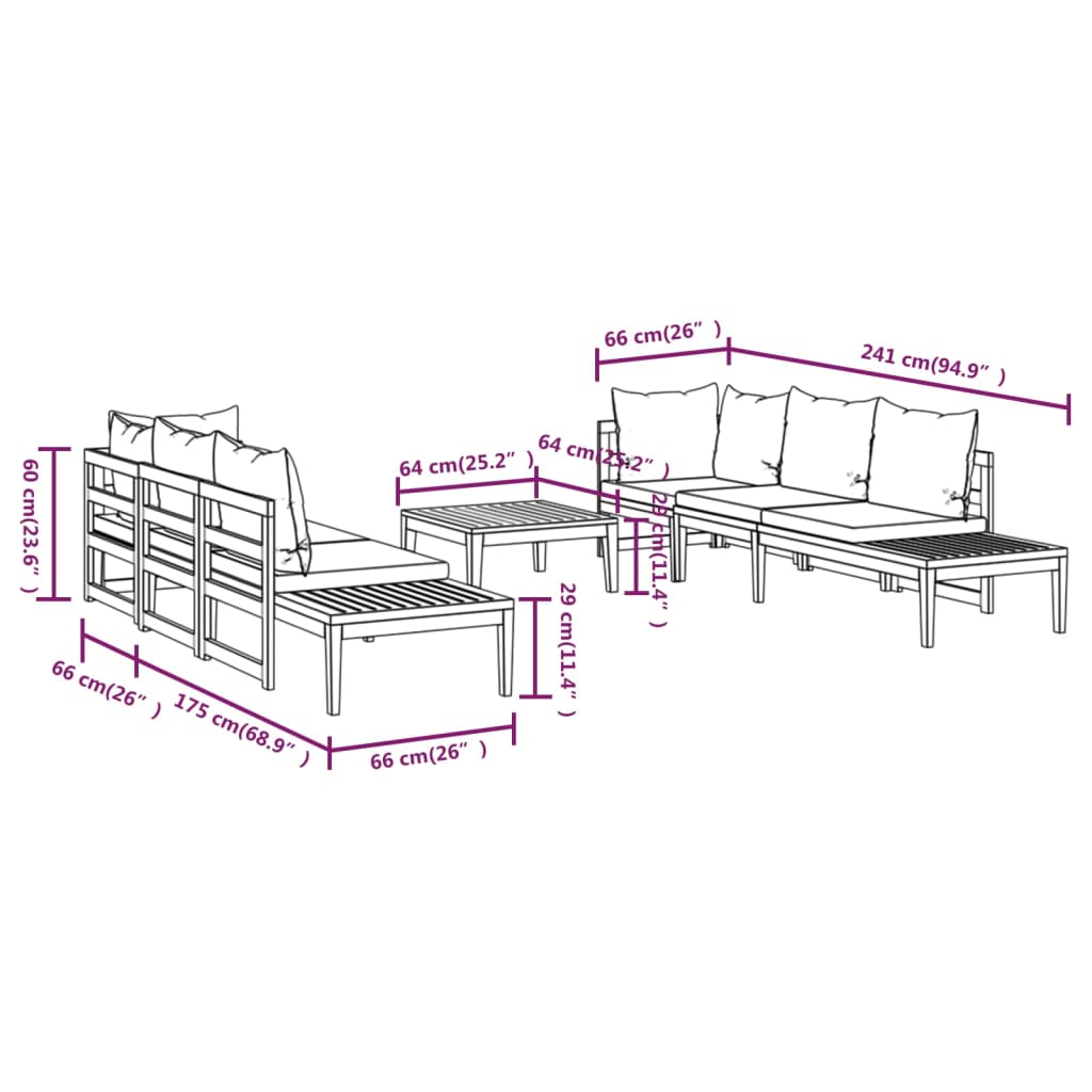 8720286704462_g_en_hd_11 vidaXL 5 Piece Garden Lounge Set with Cream White Cushions Acacia Wood - Image 13