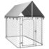 vidaXL Outdoor Dog Kennel with Roof 200x100x150 cm - Image 2