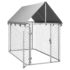 vidaXL Outdoor Dog Kennel with Roof 200x100x150 cm - Image 5