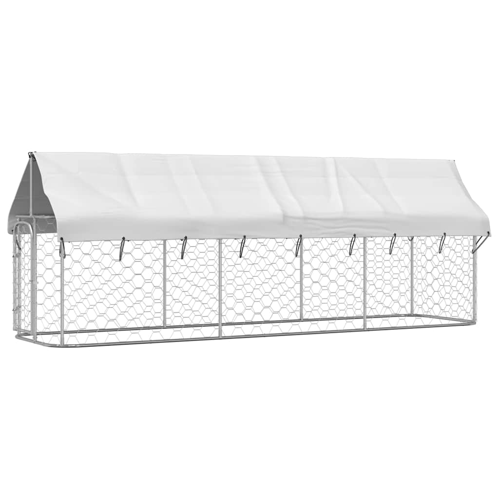 8720286705063_a_en_hd_1 vidaXL Outdoor Dog Kennel with Roof 400x100x150 cm - Image 2