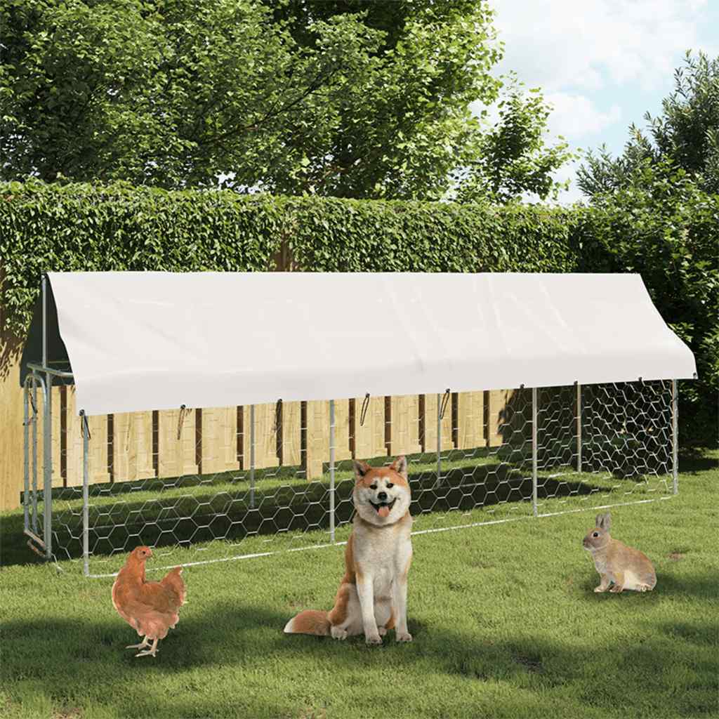 8720286705063_m_en_hd_1 vidaXL Outdoor Dog Kennel with Roof 400x100x150 cm - Image 1