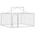 vidaXL Outdoor Dog Kennel with Roof 200x200x150 cm - Image 4