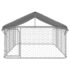 vidaXL Outdoor Dog Kennel with Roof 400x200x150 cm - Image 3