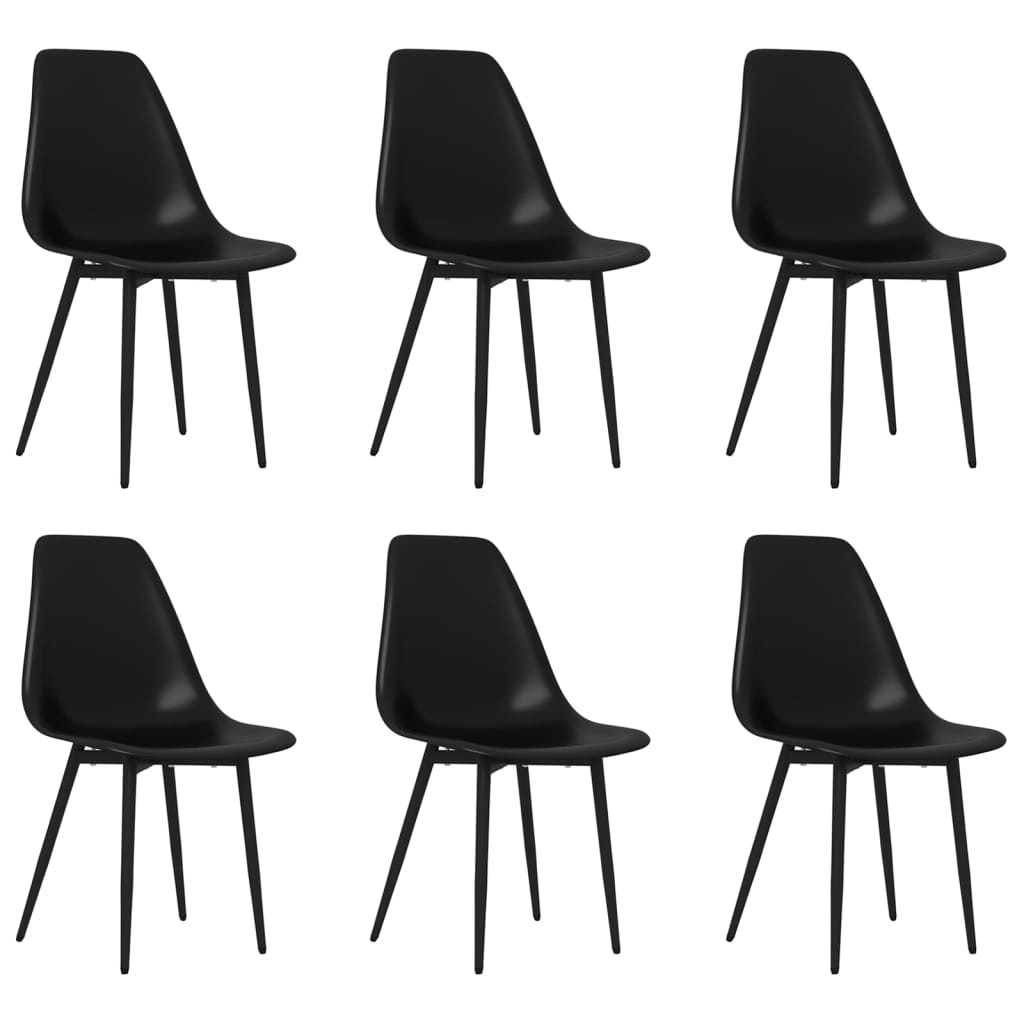 8720286712245_a_en_hd_1 vidaXL Dining Chairs 6 pcs Black PP - Image 2