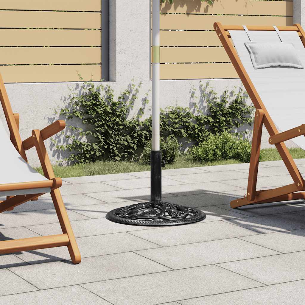 vidaXL Umbrella Base Black 48x48x33 cm Cast Iron