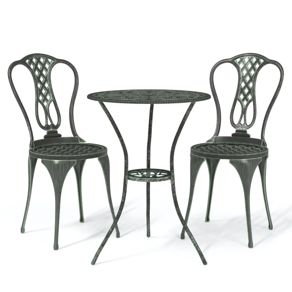 8720286722640_a_en_hd_1 vidaXL 3 Piece Bistro Set Cast Aluminium Green - Image 2