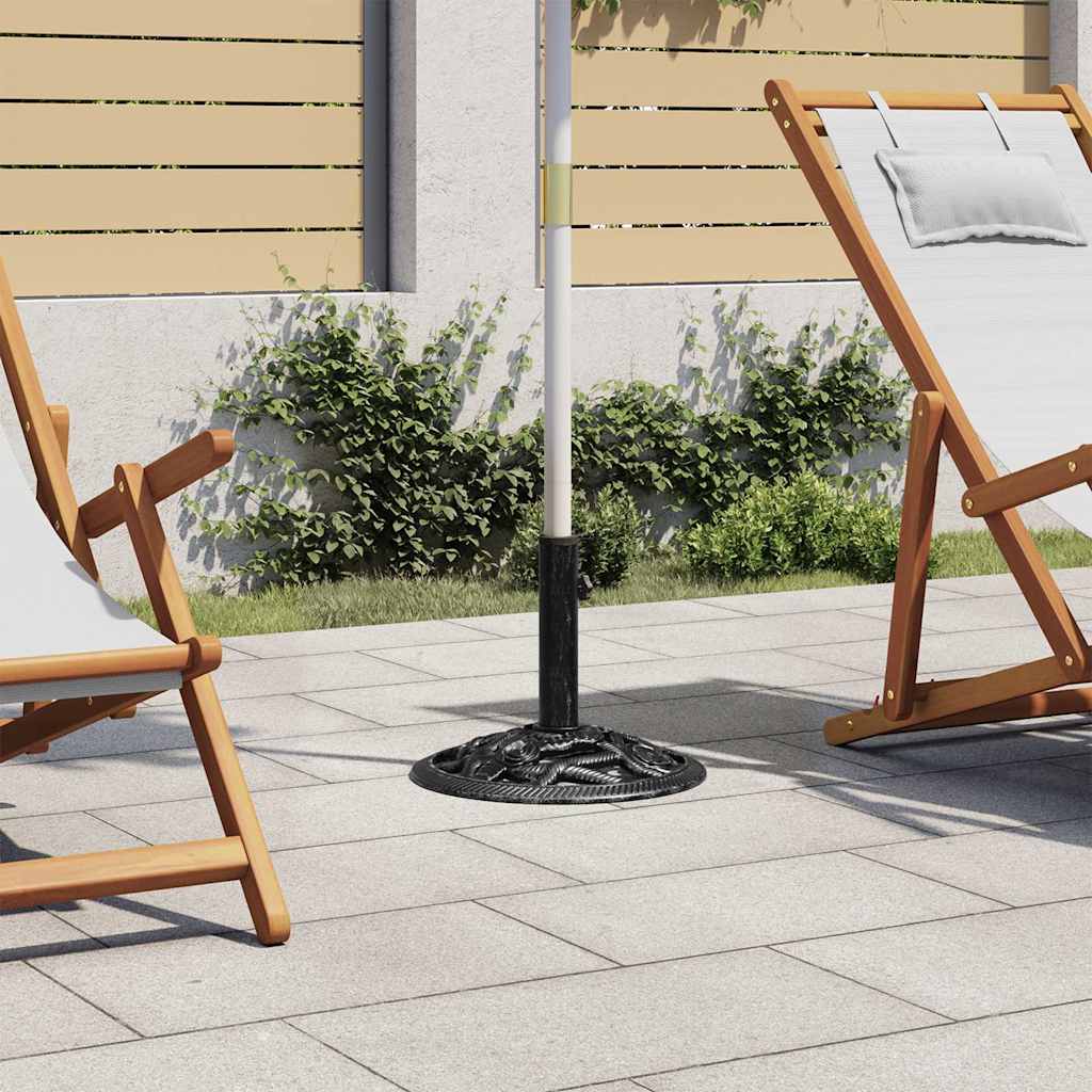 vidaXL Umbrella Base Black 40x40x32 cm Cast Iron