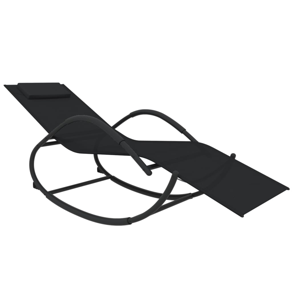 8720286760734_a_en_hd_1 vidaXL Rocking Sun Lounger Black Steel and Textilene - Image 2
