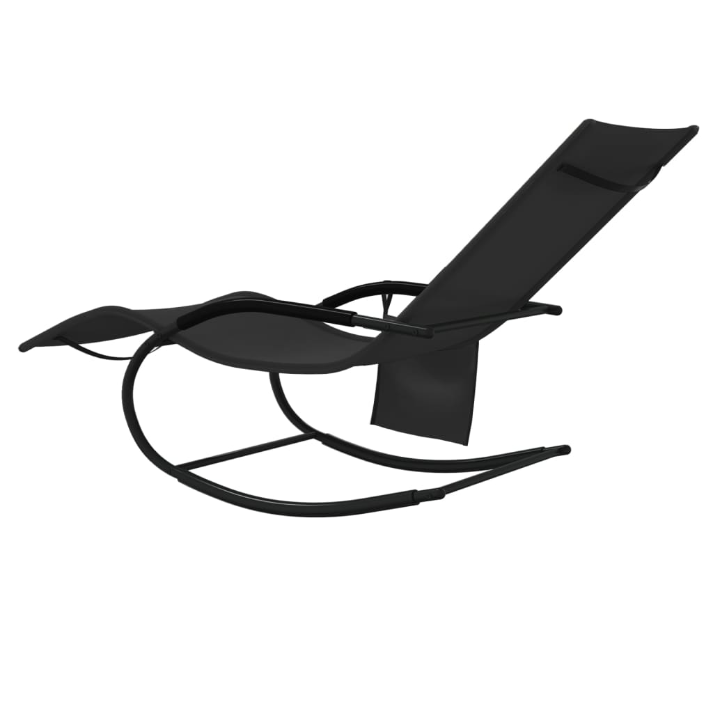 8720286760772_g_en_hd_3 vidaXL Rocking Sun Lounger Black Steel and Textilene - Image 5