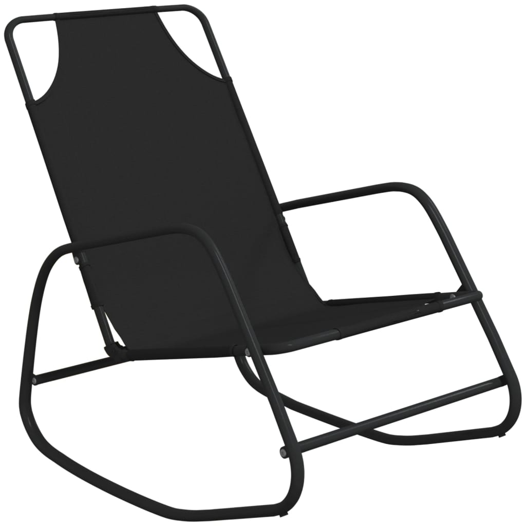 8720286760819_a_en_hd_1 vidaXL Rocking Sun Lounger Black Steel and Textilene - Image 2