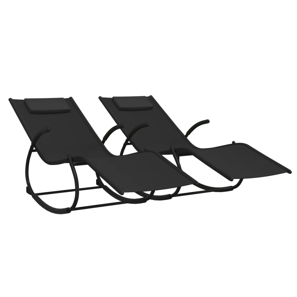 8720286760857_a_en_hd_1 vidaXL Rocking Sun Loungers 2 pcs Black Steel and Textilene - Image 2